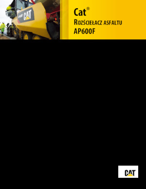 Finisoare de asfalt pe roți Caterpillar AP600F