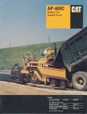 Finisoare de asfalt pe roți Caterpillar AP800C