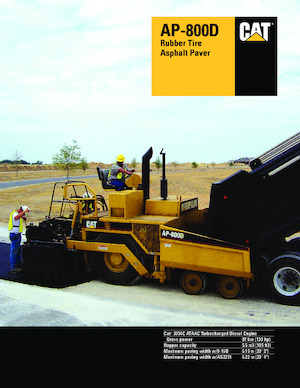 Finisoare de asfalt pe roți Caterpillar AP800D