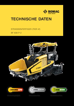 Finisoare de asfalt pe roți Bomag BF 600 P-2 S 600