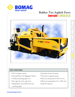 Finisoare de asfalt pe roți Bomag CR 652 RX