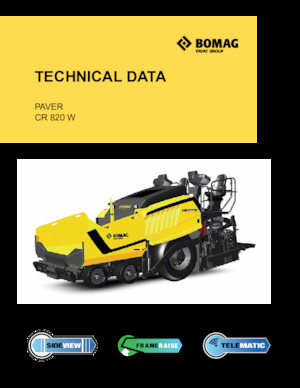 Finisoare de asfalt pe roți Bomag CR 820 W
