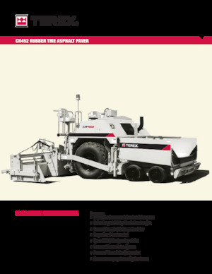 Finisoare de asfalt pe roți Terex CR452
