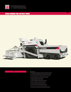 Finisoare de asfalt pe roți Terex CR552