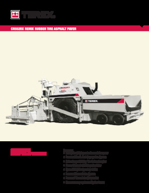 Finisoare de asfalt pe roți Terex CR552RX