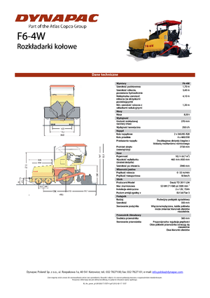 Finisoare de asfalt pe roți Dynapac F 6-4 W