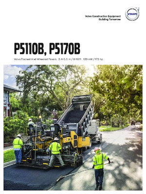 Finisoare de asfalt pe roți Volvo P5170B