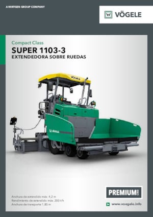 Finisoare de asfalt pe roți Vögele Super 1103-3