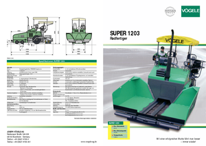 Finisoare de asfalt pe roți Vögele Super 1203