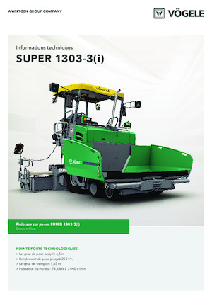 Finisoare de asfalt pe roți Vögele Super 1303-3i