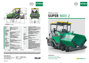 Finisoare de asfalt pe roți Vögele Super 1603-2