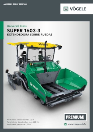 Finisoare de asfalt pe roți Vögele Super 1603-3