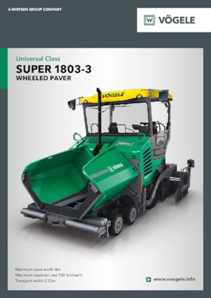 Finisoare de asfalt pe roți Vögele Super 1803-3