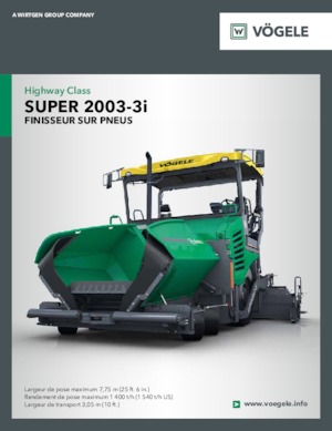 Finisoare de asfalt pe roți Vögele Super 2003-3i