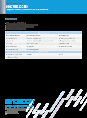 Platforme de ridicare de tip foarfecă pe roți Sinoboom 0407SE