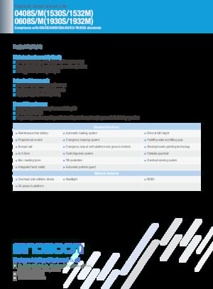Platforme de ridicare de tip foarfecă pe roți Sinoboom 0608S 