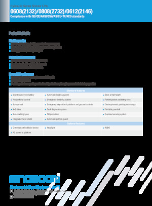 Platforme de ridicare de tip foarfecă pe roți Sinoboom 0808 