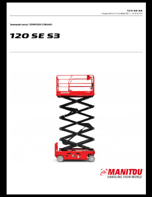Platforme de ridicare de tip foarfecă pe roți Manitou 120 SE