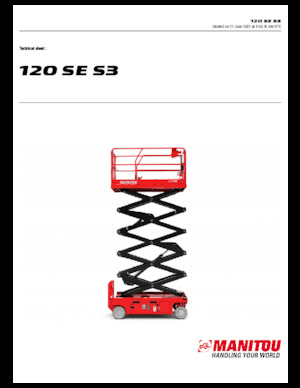 Platforme de ridicare de tip foarfecă pe roți Manitou 120 SE S3