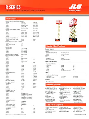 Platforme de ridicare de tip foarfecă pe roți JLG R3246 