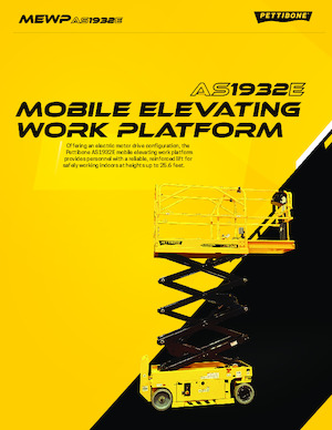 Platforme de ridicare de tip foarfecă pe roți Pettibone AS1932E