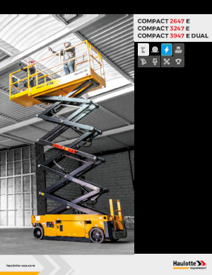 Platforme de ridicare de tip foarfecă pe roți Haulotte COMPACT 3947 E Dual