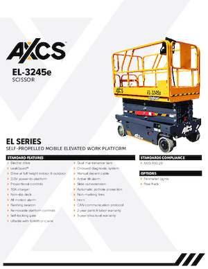 Platforme de ridicare de tip foarfecă pe roți AXCS EL-3245e