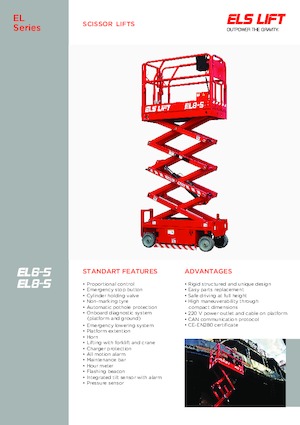 Platforme de ridicare de tip foarfecă pe roți ELS Lift EL 8-S