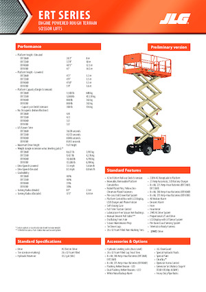 Platforme de ridicare de tip foarfecă pe roți JLG ERT4769