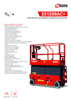 Platforme de ridicare de tip foarfecă pe roți MAGNI ES1208AC+