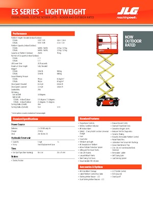 Platforme de ridicare de tip foarfecă pe roți JLG ES1330L