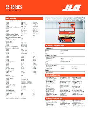 Platforme de ridicare de tip foarfecă pe roți JLG ES2632