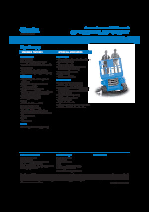 Platforme de ridicare de tip foarfecă pe roți Genie GS-2668 RT