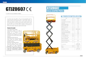 Platforme de ridicare de tip foarfecă pe roți XCMG GTJZ0607