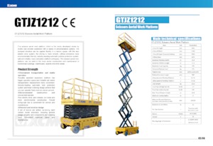 Platforme de ridicare de tip foarfecă pe roți XCMG GTJZ1212