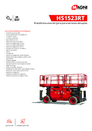 Platforme de ridicare de tip foarfecă pe roți MAGNI HS1523RT