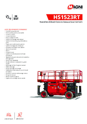 Platforme de ridicare de tip foarfecă pe roți MAGNI HS1523RT