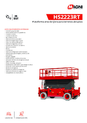 Platforme de ridicare de tip foarfecă pe roți MAGNI HS2223RT 