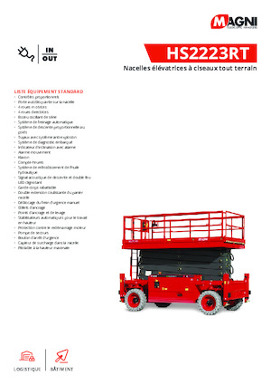 Platforme de ridicare de tip foarfecă pe roți MAGNI HS2223RT 