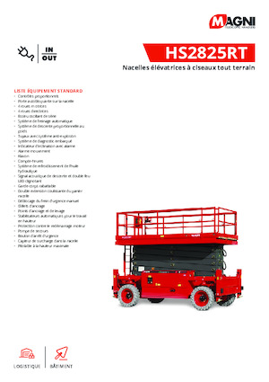 Platforme de ridicare de tip foarfecă pe roți MAGNI HS2825RT 