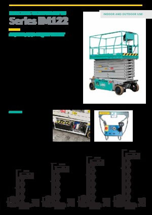 Platforme de ridicare de tip foarfecă pe roți Imer IM 8122