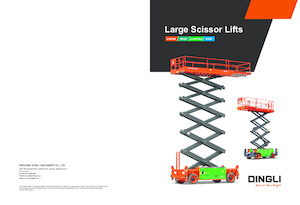 Platforme de ridicare de tip foarfecă pe roți Dingli JCPT1923RTL