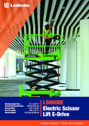 Platforme de ridicare de tip foarfecă pe roți Liugong LS0608E