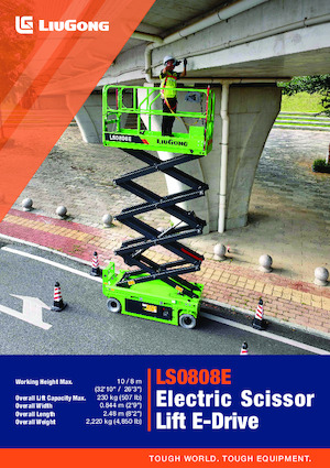 Platforme de ridicare de tip foarfecă pe roți Liugong LS0808E