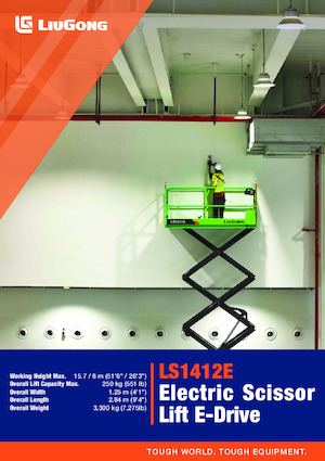 Platforme de ridicare de tip foarfecă pe roți Liugong LS1412E