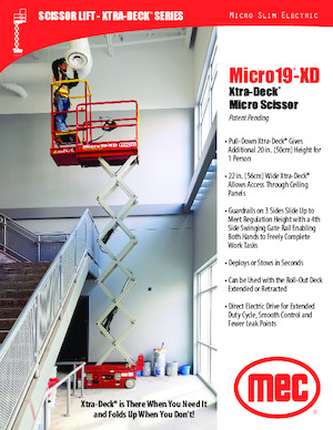 Platforme de ridicare de tip foarfecă pe roți MEC Micro 19-XD