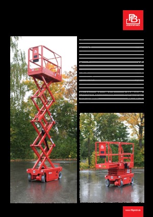 Platforme de ridicare de tip foarfecă pe roți PB PB ECo S78-7EC