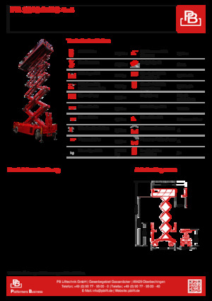 Platforme de ridicare de tip foarfecă pe roți PB PB S320-24DS 4×4