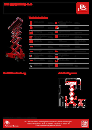 Platforme de ridicare de tip foarfecă pe roți PB PB S320-24DS 4×4