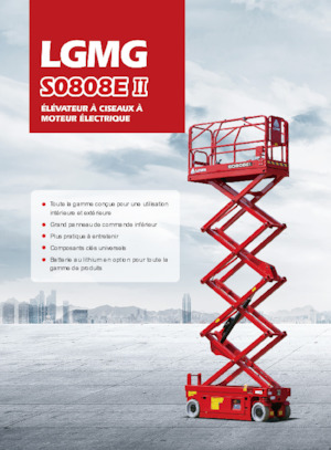 Platforme de ridicare de tip foarfecă pe roți LGMG  S0808EII